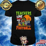 Funny Football Team All Teachers Love Brains Halloween T-Shirt