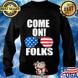 Glasses American Come On Folks Joe Biden Presidential 2nd Debate 2020 Shirt Sweater