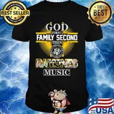 God first family second then ramones music shirt
