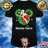 Goofy dog mickey mouse name here christmas shirt