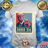 Grab Em Vote Pro Donald Trump Cat Republican Conservative T-Shirt