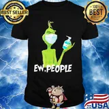 Grinch wearing mask and washing hand ew people shirt