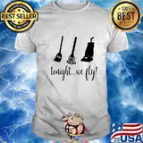 Halloween broom tonight we fly shirt