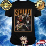 Halloween horror characters squad shirt