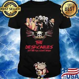 Halloween horror characters the despicables let the kill count begin skull shirt