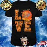 Halloween love okc thunder basketball shirt