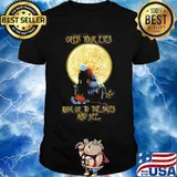 Halloween nightmare open your eyes look us to the skies and see moon shirt