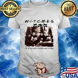 Halloween witches i'm a real witch before my coffee shirt