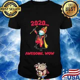 Hamilton George King 2020 awesome wow queen wear mask covid 19 shirt