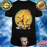 happy halloween tree supernatural characters chibi moon shirt