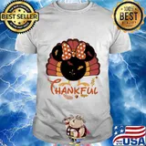 Happy thanksgiving minnie mouse turkey thankful shirt