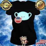 I Voted By Mail With A Mask 2020 Shirt Ladies tee