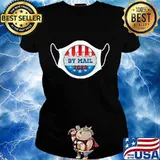 I voted by mail with a mask stars quarantine elections covid 19 s Ladies tee