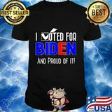 I voted for biden 2020 patriotic anti trump patriot democrat shirt