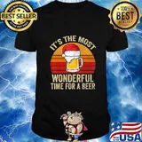 It's the most wonderful time for a Beer Christmas vintage Shirt