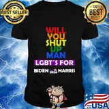 Joe Biden Kamala Harris 2020 Rainbow Gay Pride LGBT Election T-Shirt
