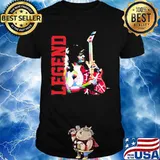 Legend eddie van halen playing guitar shirt