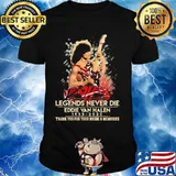 Legends never die eddie van halen 1955 2020 thank for the memories signatures shirt