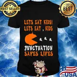 Let's-Eat-Kids Punctuation Saves Lives Grammar Halloween T-Shirt