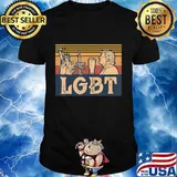 LGBT Liberty Guns Beer Trump Patriotic Vote President USA T-Shirt