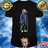 Liam gallagher rock n roll blue shirt