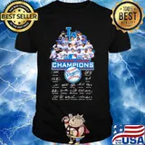 Los angeles dodgers 2020 national league champions signatures shirt