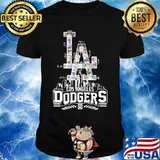 Los angeles dodgers baseball signatures shirt