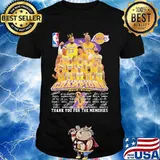 Los angeles lakers nba finals champions 2015 2020 thank for the memories signatures shirt