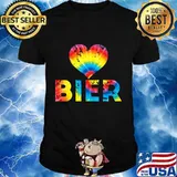 Love german bier mug germany tie dye oktoberfest shirt