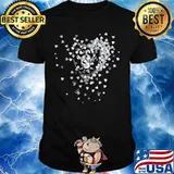 Love las vegas raiders logo hearts shirt