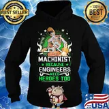 Machinist because engineers need heroes too skull s Hoodie
