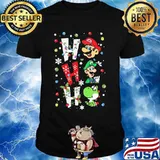 Mario ho ho ho merry christmas shirt