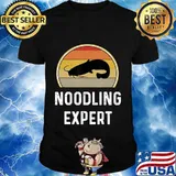 Mens Noodling Expert Shirt Catfish Fishing Gifts Funny Fisherman T-Shirt