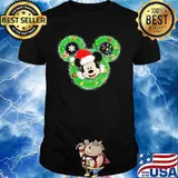 Merry christmas mickey mouse santa shirt