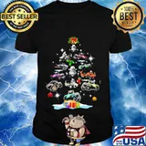 Merry christmas motocross tree shirt