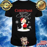 Merry christmas snoopy and charlie brown begins with christ shirt