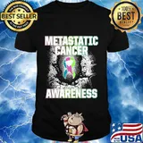 Metastatic Breast Cancer Awareness Aware US Warrior T-Shirt