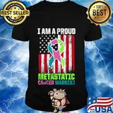 Metastatic Breast Cancer Awareness Therapists US Warrior T-Shirt