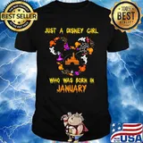 Mickey mouse just a disney girl who was born in january shirt