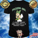Minnie mouse green bay packers girl classy sassy and a bit smart assy shirt