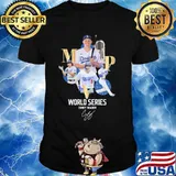 MPV los angeles dodgers world series corey seager signature shirt