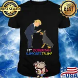 My Doberman Supports Trump Gift Doberman Pinscher T-Shirt