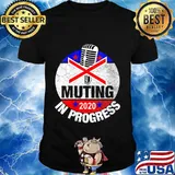 Official Muting In Progress Mute The Mic Trump Biden 2020 Debate Shirt