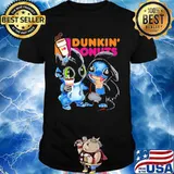 Official Stitch and toothless hug Dunkin Donuts shirt