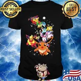 Pikachu cartoon merry christmas shirt