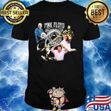 Pink floyd band members rainbow vintage shirt