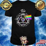 Pink floyd band time rainbow shirt