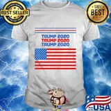Pro Trump US Flag 2020 Campaign T-Shirt