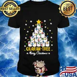 Quaran tree christmas tree xmas shirt