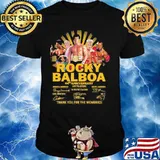 Rocky balboa 44th anniversary 1976 2020 thank for the memories signatures shirt